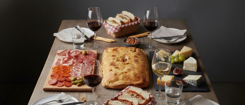 cena de picoteo sin cocinar