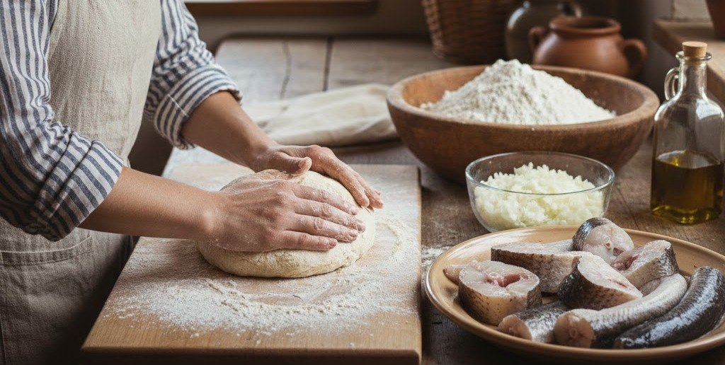 congrio a la cazuela en empanada 1