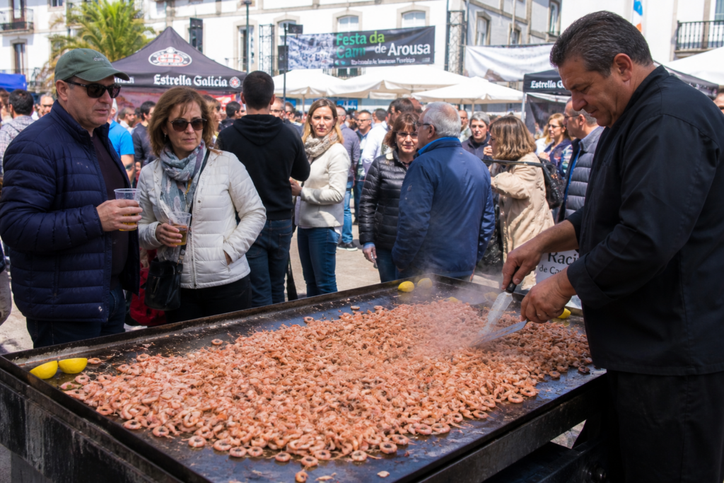 ferias gastronómicas de marisco en Galicia