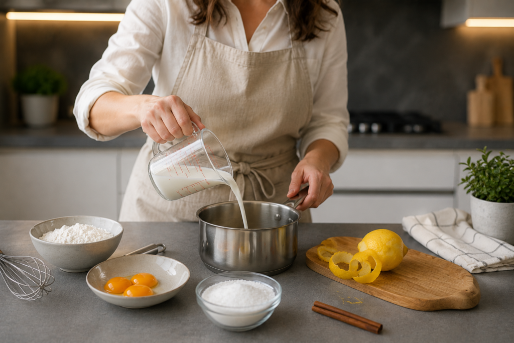 preparando-crema-pastelera-cocina-moderna