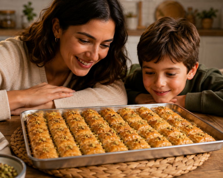 baklava artesanal de pistacho y miel