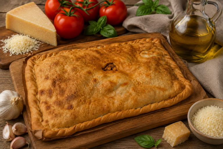 empanada de berenjena y queso parmesano