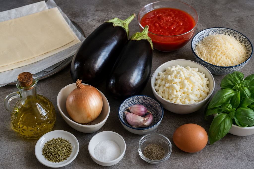 ingredientes de empanada y queso parmesano
