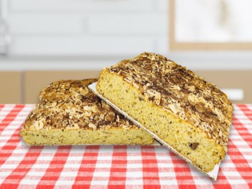 Bizcocho de calabaza con nueces y almendras artesanal - O Pan de San Antonio - Interior - 1-min